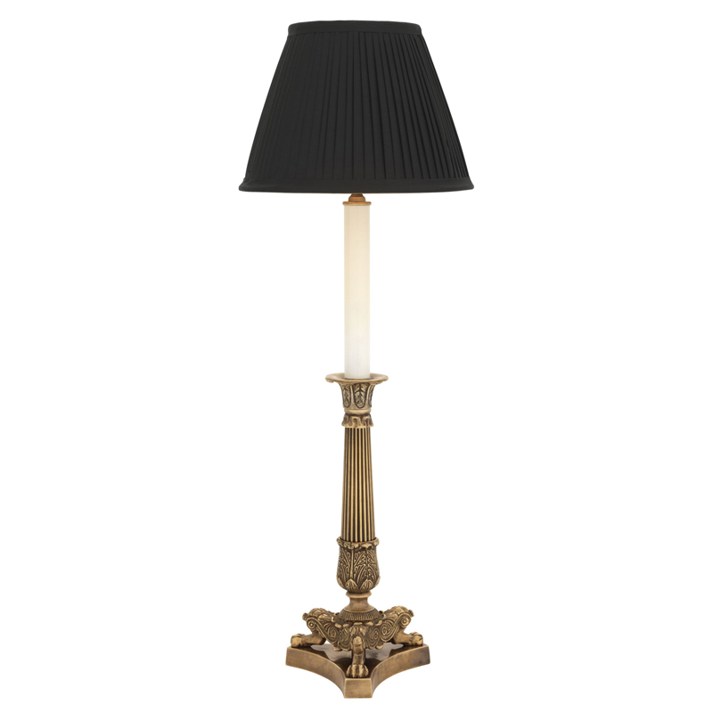 Настольная лампа Eichholtz Table Lamp Perignon Brass Винтажная латунь Черный Настольная лампа Eichholtz Table Lamp Perignon Brass Винтажная латунь Черный в Тюмени | Loft Concept