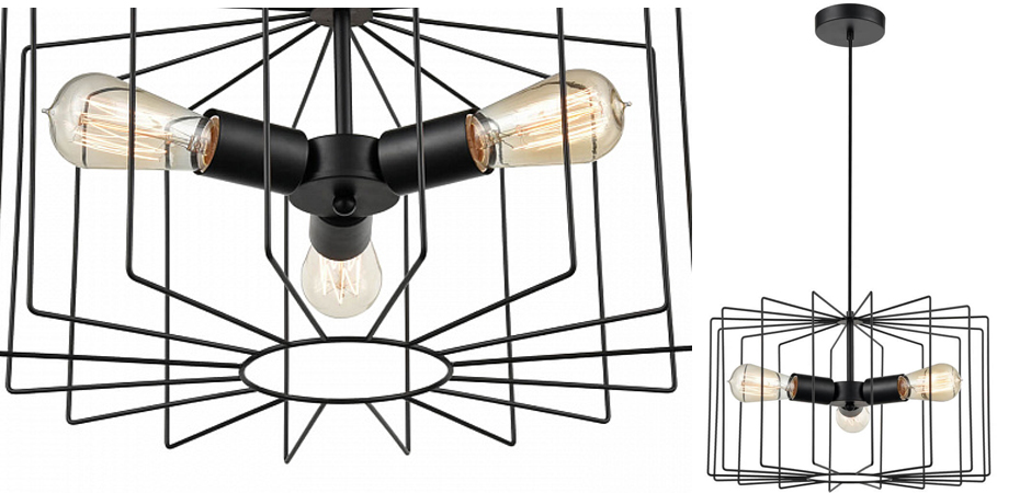 Люстра Cage Wire Color black Люстра Cage Wire Color black - Loft-Concept в Тюмени