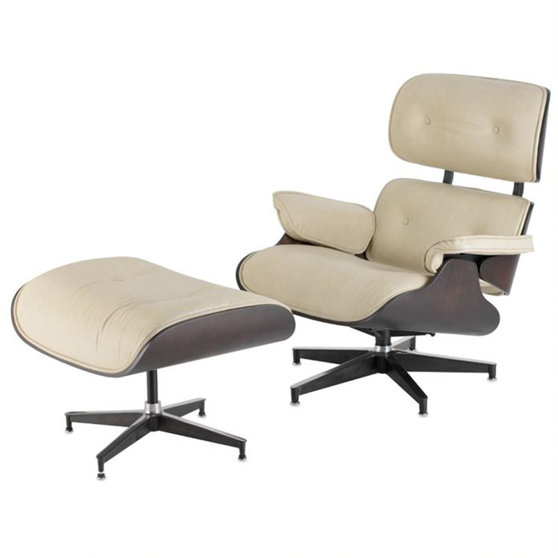 Кресло Eames Lounge Chair & Ottoman cream Кремовый в Тюмени | Loft Concept 