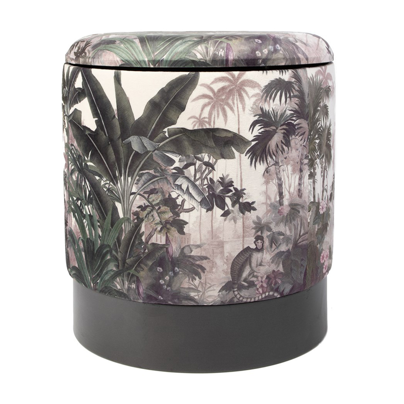 Пуф PUF Jungle Print rainforest Мульти Черный Пуф PUF Jungle Print rainforest Мульти Черный в Тюмени | Loft Concept