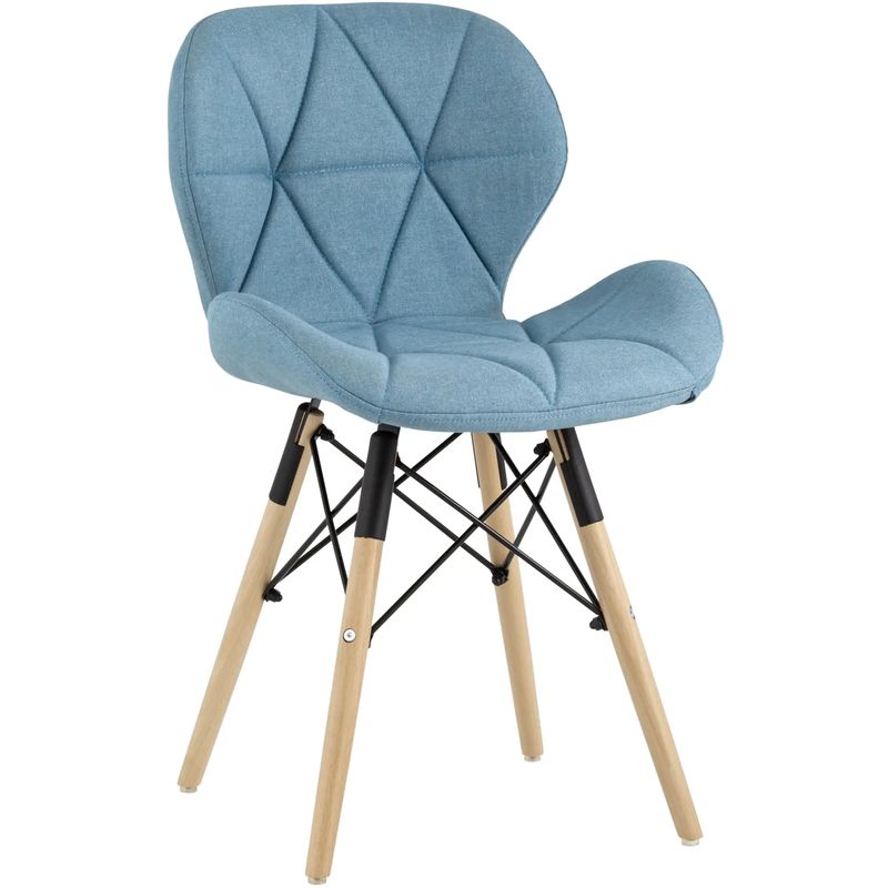 Стул Jeroen Chair Рогожка Голубой Цвет Голубой Древесина Черный Стул Jeroen Chair Рогожка Голубой Цвет Голубой Древесина Черный в Тюмени | Loft Concept