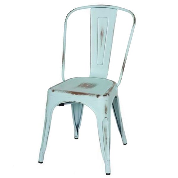Кухонный стул Tolix Chair Vintage Blue Винтажный голубой Кухонный стул Tolix Chair Vintage Blue Винтажный голубой в Тюмени | Loft Concept