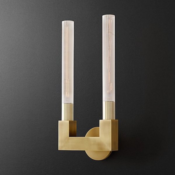 Бра RH CANELLE wall lamp DOUBLE Sconces Латунь Бра RH CANELLE wall lamp DOUBLE Sconces Латунь в Тюмени | Loft Concept