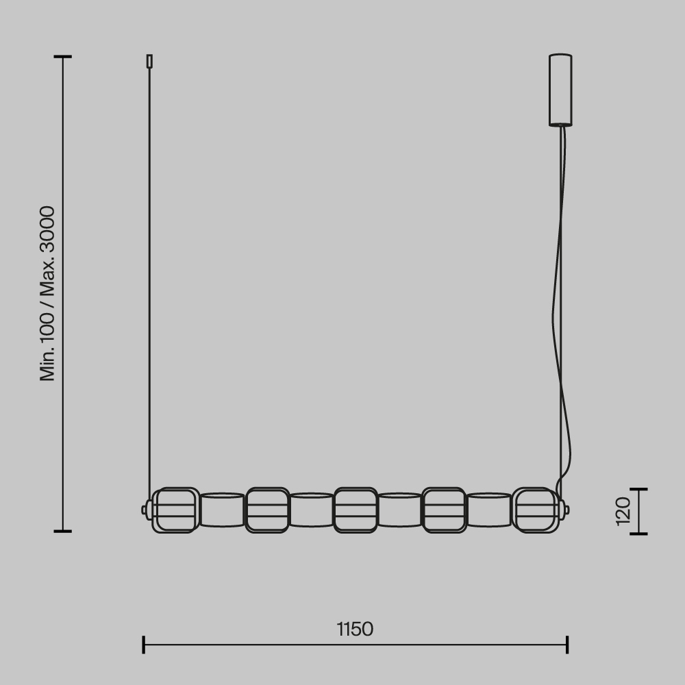 Подвесной светильник Ritmo 3000К 22Вт в Тюмени