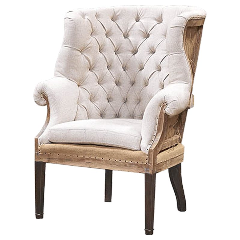 Кресло Gamilton Armchair Beige Бежевый Коричневый Кресло Gamilton Armchair Beige Бежевый Коричневый в Тюмени | Loft Concept