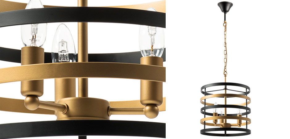 Люстра Gold Stripes Chandelier 3 Люстра Gold Stripes Chandelier 3 - Loft-Concept в Тюмени