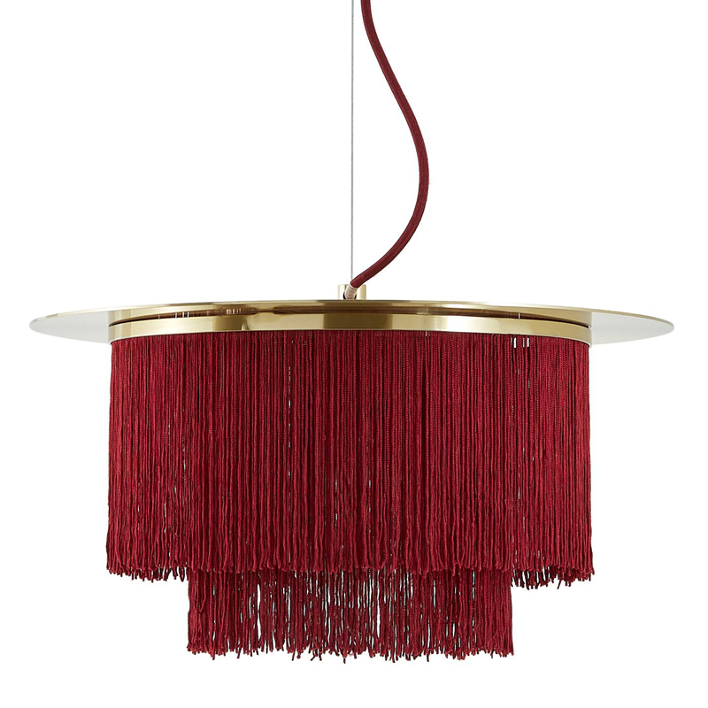 Люстра Houtique Chandelier Burgundy Бургундский красный Латунь Люстра Houtique Chandelier Burgundy Бургундский красный Латунь в Тюмени | Loft Concept