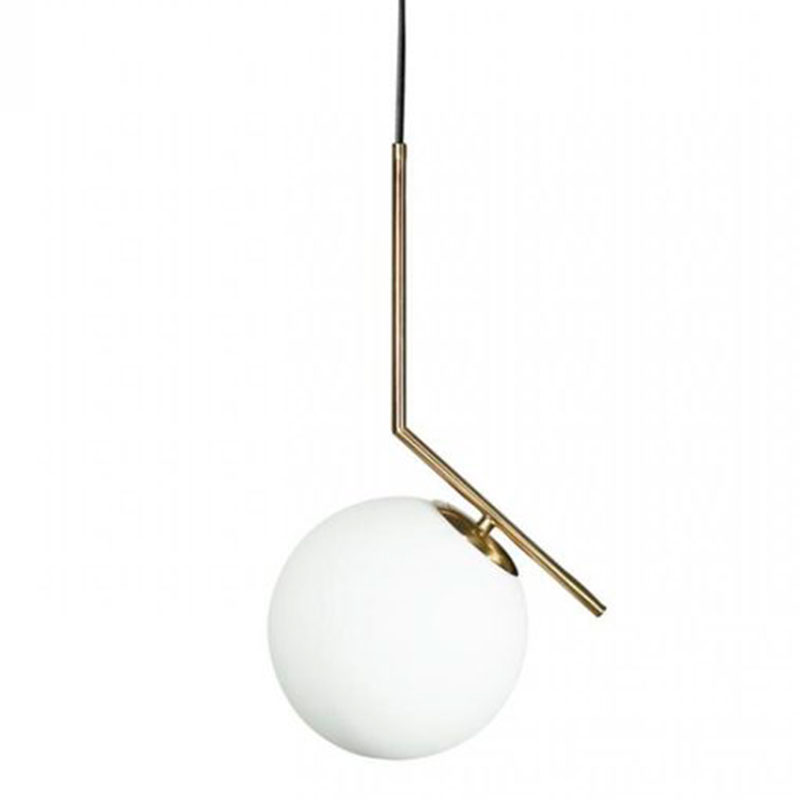Светильник подвесной Flos IC Lighting Gold Pendant Lamp Золотой Белый Светильник подвесной Flos IC Lighting Gold Pendant Lamp Золотой Белый в Тюмени | Loft Concept