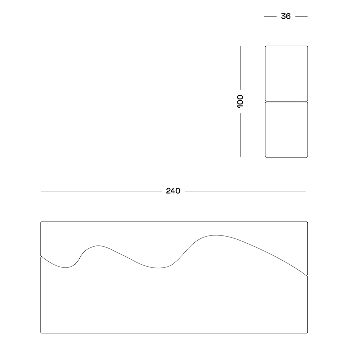 Дизайнерский модульный диван волнистой формы с цветным принтом Poltronova Superonda Sofa в Тюмени