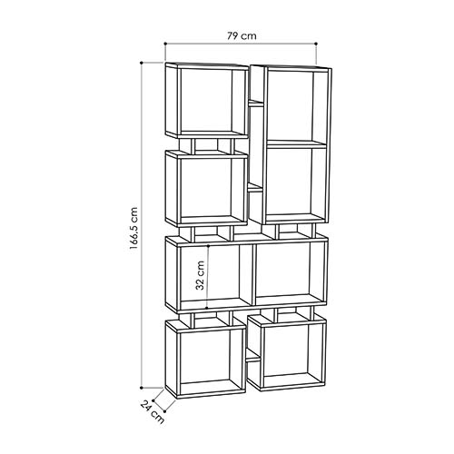 Стеллаж прямой цвета древесины с 8-ю открытыми полками RAIL BOOKCASE NO.1 OAK Стеллаж прямой цвета древесины с 8-ю открытыми полками RAIL BOOKCASE NO.1 OAK в Тюмени