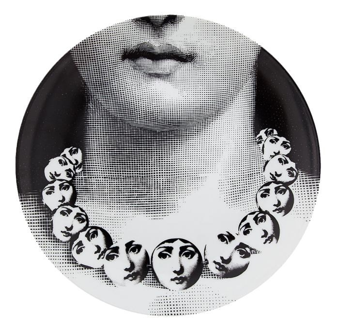 Декоративная тарелка Fornasetti 107 Черный в Тюмени | Loft Concept 