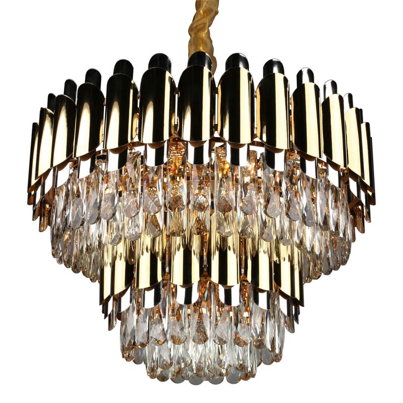 Люстра Gibrien Crystal Chandelier Прозрачный (Transparent) Золотой Люстра Gibrien Crystal Chandelier Прозрачный (Transparent) Золотой в Тюмени | Loft Concept