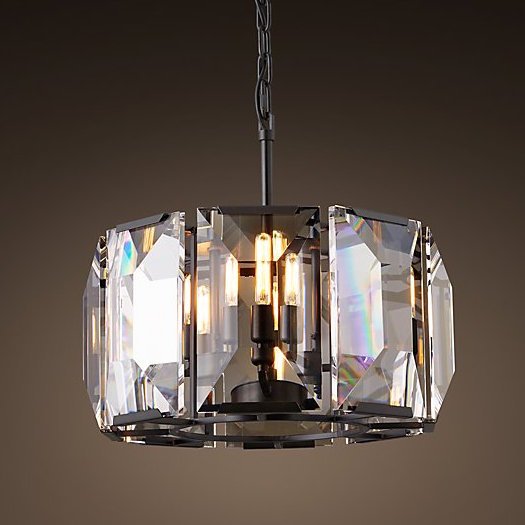 Люстра RH Harlow Crystal Round Chandelier 4 Черный Люстра RH Harlow Crystal Round Chandelier 4 Черный в Тюмени | Loft Concept