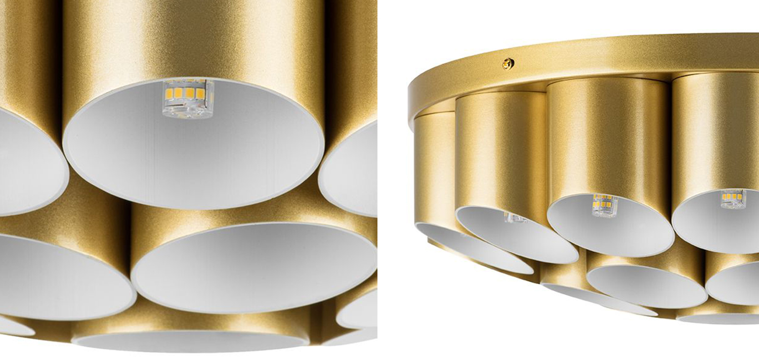 Потолочный светильник Garbi Gold Pipe Organ Ceiling Lamp 22 - фото