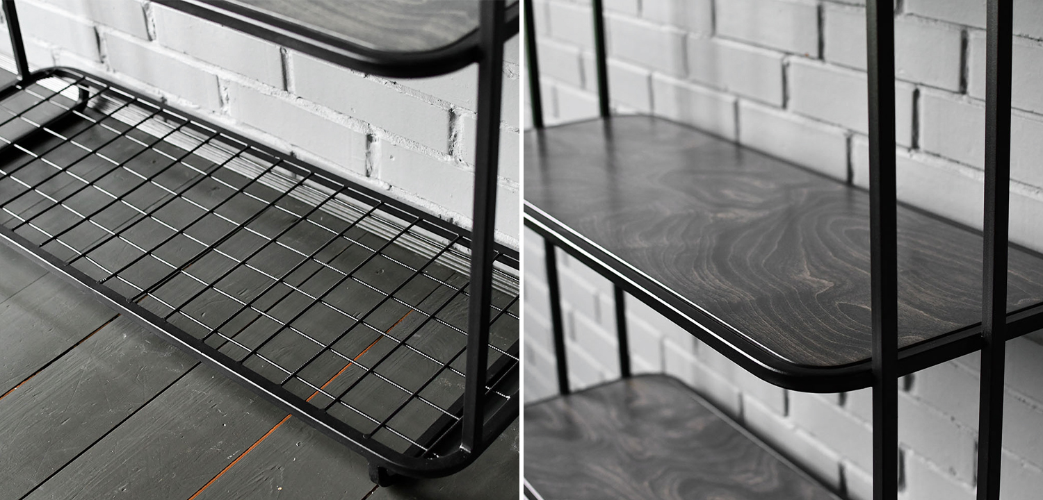 Стеллаж Wynn Industrial Metal Rust Rack - фото