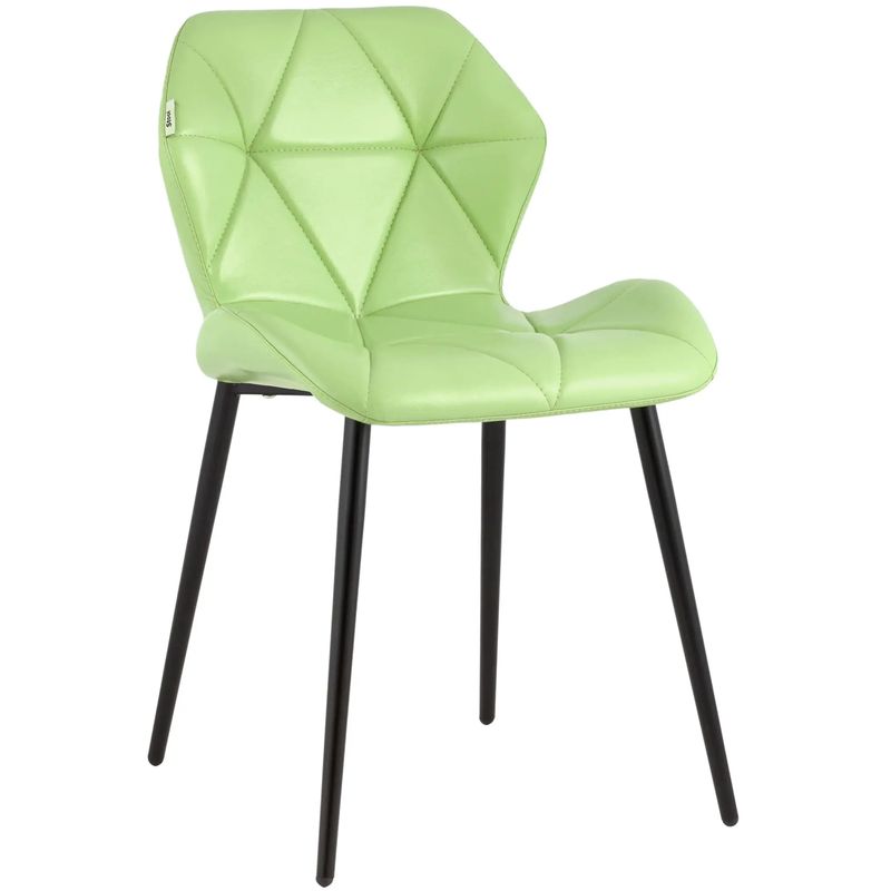 Стул Jeroen II Chair Экокожа Зеленый Лайм Лайм Черный Стул Jeroen II Chair Экокожа Зеленый Лайм Лайм Черный в Тюмени | Loft Concept