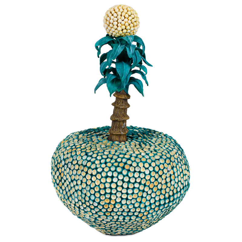 Статуэтка тропический фрукт Tropical Fruit turquoise Бирюзовый Желтый Коричневый Статуэтка тропический фрукт Tropical Fruit turquoise Бирюзовый Желтый Коричневый в Тюмени | Loft Concept