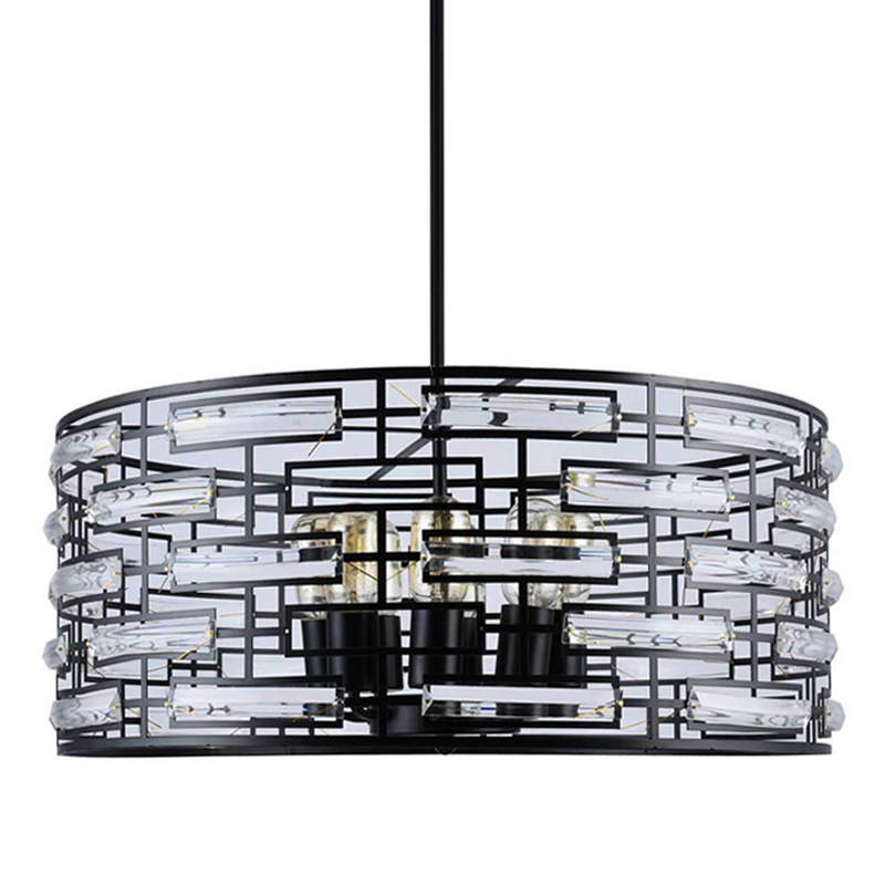 Люстра Metal Coil chandelier 60 Черный Люстра Metal Coil chandelier 60 Черный в Тюмени | Loft Concept