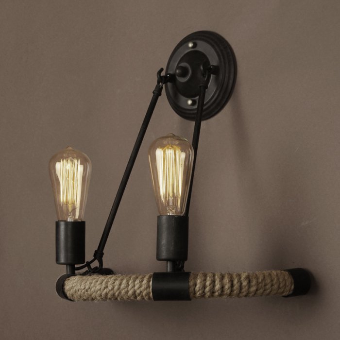 Бра Arco Loft Rope Light Черный Бра Arco Loft Rope Light Черный в Тюмени | Loft Concept