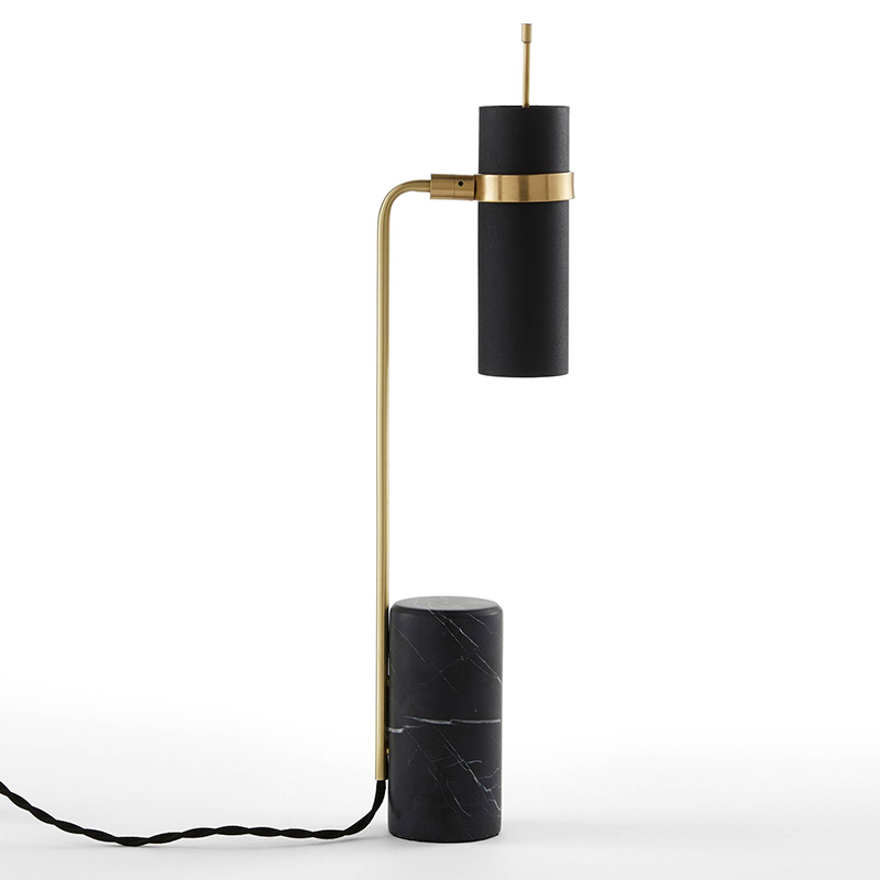 Настольная лампа Detlef Table lamp black marble Черный Мрамор Nero Латунь Настольная лампа Detlef Table lamp black marble Черный Мрамор Nero Латунь в Тюмени | Loft Concept