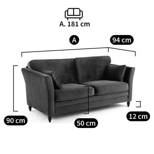 Диван с обивкой из велюра зеленый Gibbs Dark Green Sofa Диван с обивкой из велюра зеленый Gibbs Dark Green Sofa в Тюмени