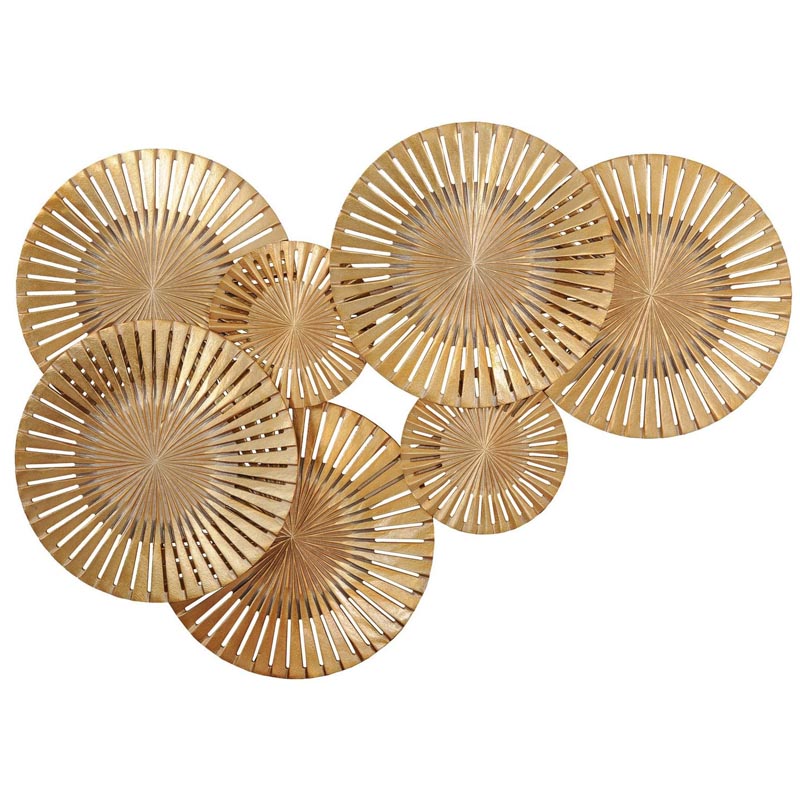 Арт-объект Apollo Gold Wall Plaque Disc gap 7 Золотой Арт-объект Apollo Gold Wall Plaque Disc gap 7 Золотой в Тюмени | Loft Concept