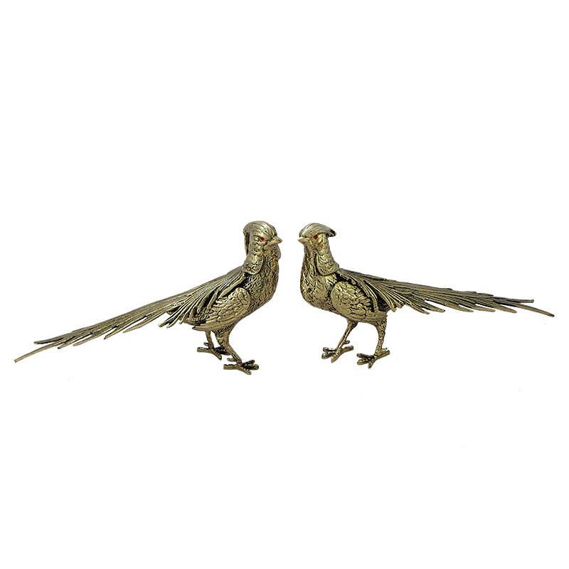 Статуэтка бронзовая пара Фазаны Bronze Birds Золотой Статуэтка бронзовая пара Фазаны Bronze Birds Золотой в Тюмени | Loft Concept
