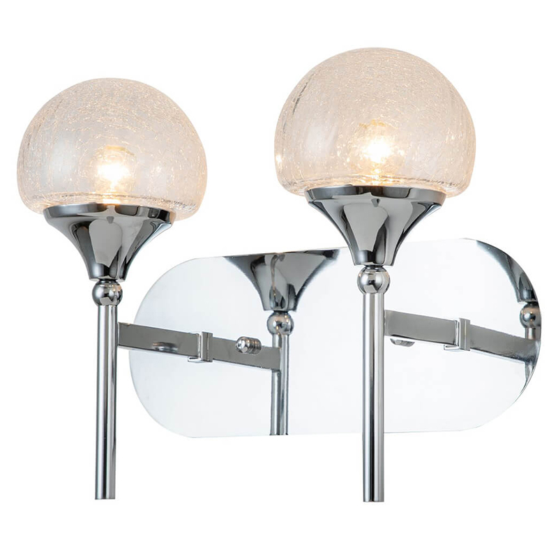 Бра Lluis two Wall Lamp Хром Прозрачный Бра Lluis two Wall Lamp Хром Прозрачный в Тюмени | Loft Concept