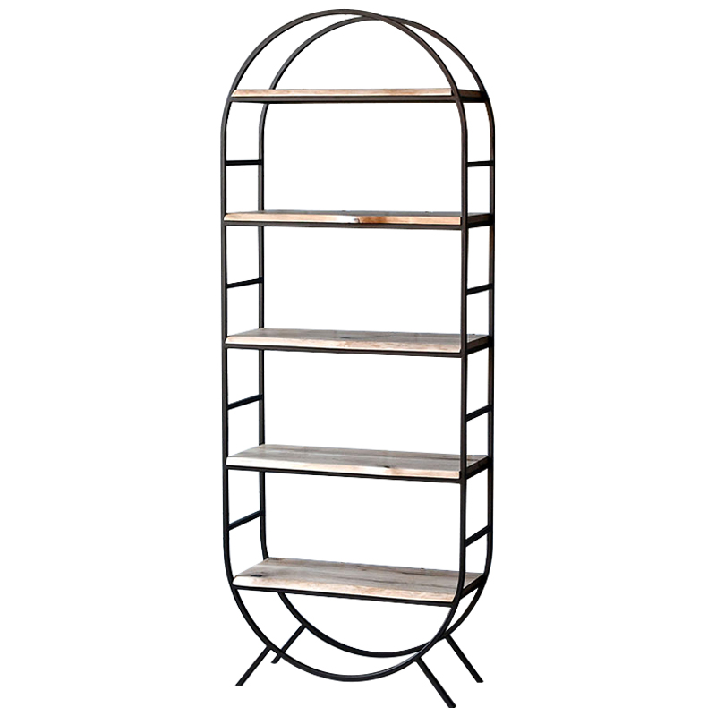 Стеллаж Lain Industrial Metal Rust Rack Черный Древесина Стеллаж Lain Industrial Metal Rust Rack Черный Древесина в Тюмени | Loft Concept