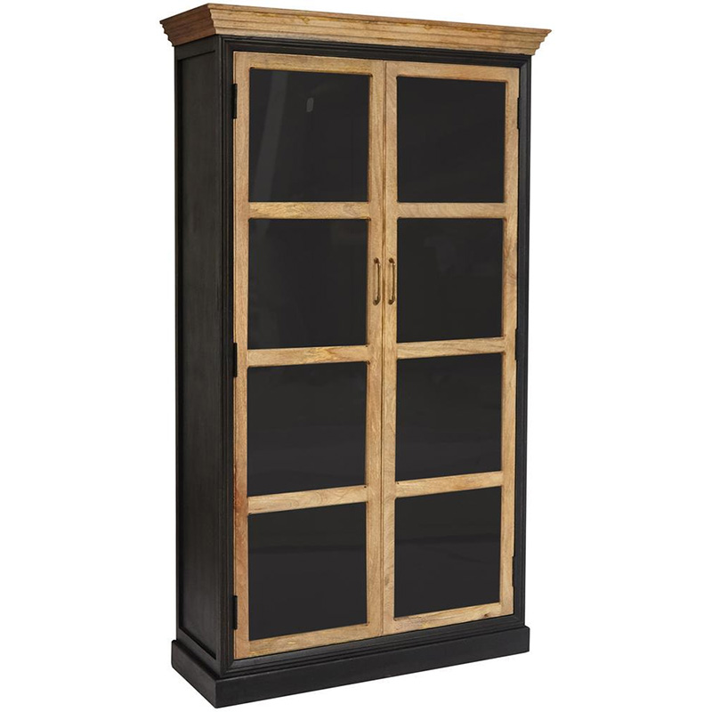 Шкаф книжный Provence Sylvie cupboard Черный Древесина Шкаф книжный Provence Sylvie cupboard Черный Древесина в Тюмени | Loft Concept