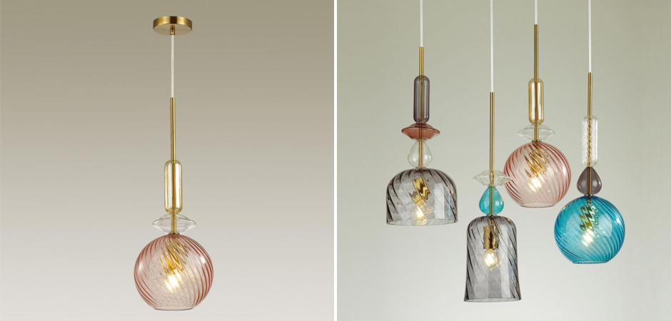 Подвесной Geometry Glass Розовый Подвесной Geometry Glass Розовый - Loft-Concept в Тюмени