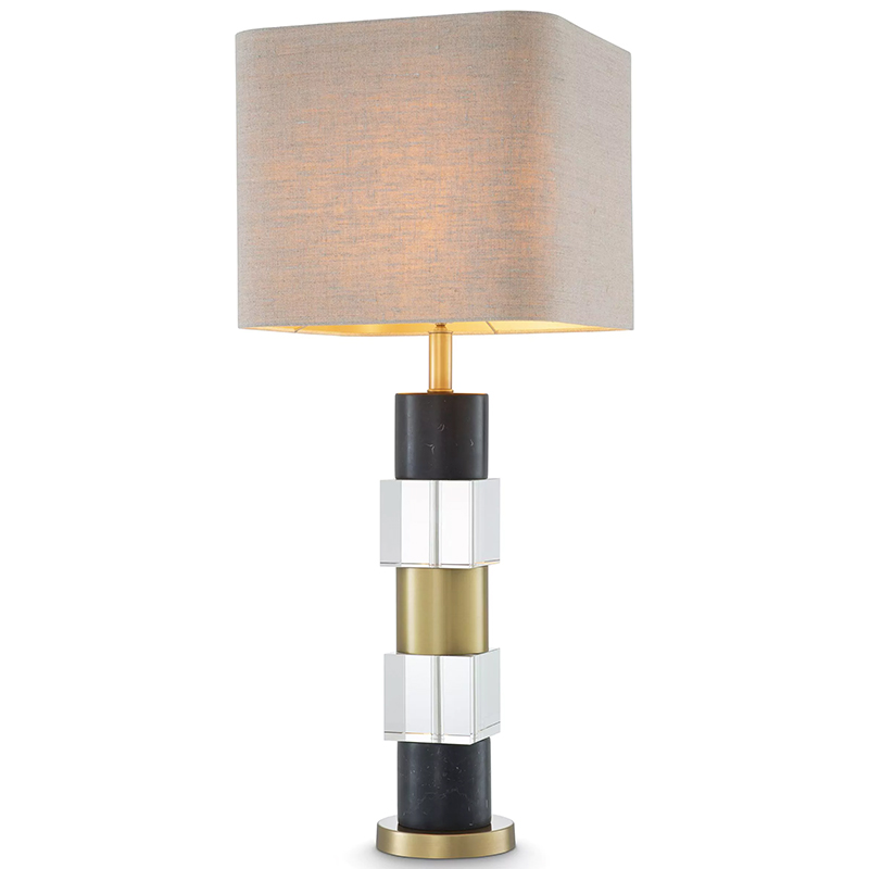 Настольная лампа Eichholtz Table Lamp Black Marble Черный Латунь Прозрачное Стекло Бежево-серый Настольная лампа Eichholtz Table Lamp Black Marble Черный Латунь Прозрачное Стекло Бежево-серый в Тюмени | Loft Concept