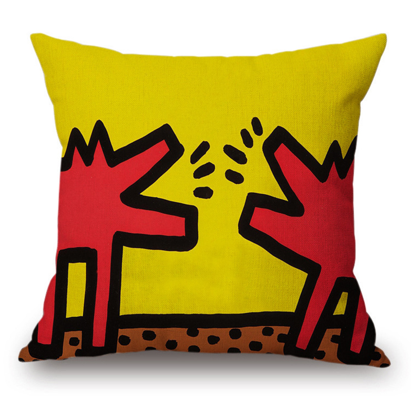 Подушка Keith Haring 1 Мульти Подушка Keith Haring 1 Мульти в Тюмени | Loft Concept