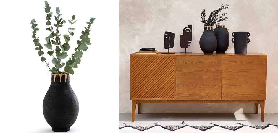 Ваза Ceramic Vase & Rattan D20 Ваза Ceramic Vase & Rattan D20 - Loft-Concept в Тюмени