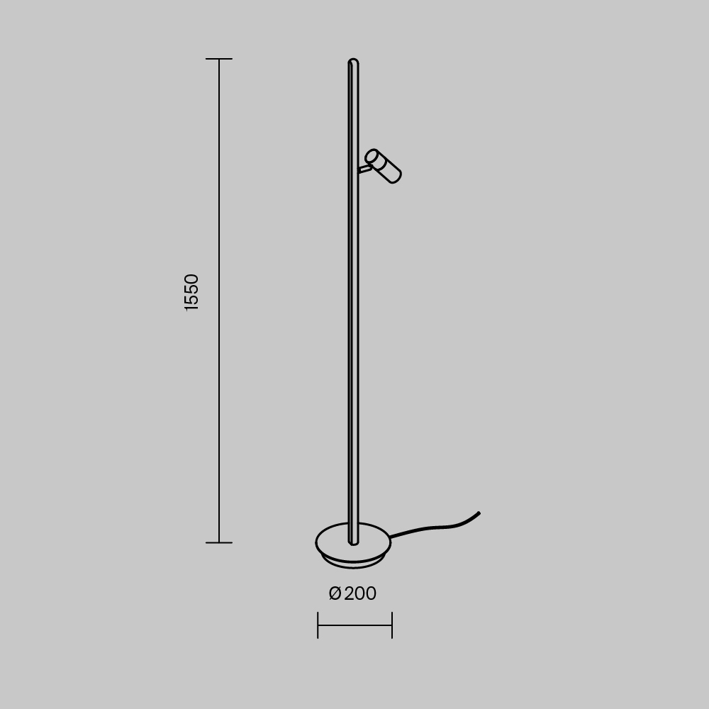 Напольный светильник Thin 3000К 14Вт в Тюмени