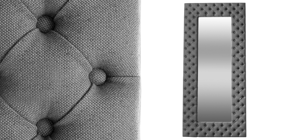 Зеркало Capitone Mirror Gray Зеркало Capitone Mirror Gray - Loft-Concept в Тюмени