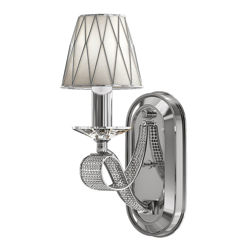 Бра Franseza Sconce chrome Хром Белый Бра Franseza Sconce chrome Хром Белый в Тюмени | Loft Concept