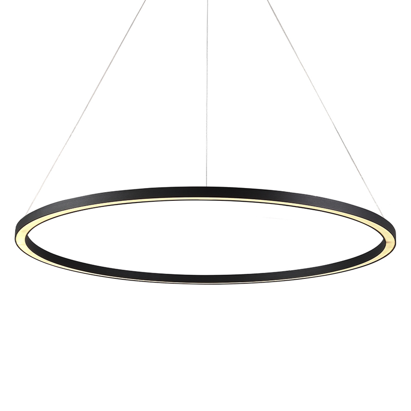 Люстра подвесная светодиодная кольцевая Ring Horizontal Черный Белый Золотой Люстра подвесная светодиодная кольцевая Ring Horizontal Черный Белый Золотой в Тюмени | Loft Concept
