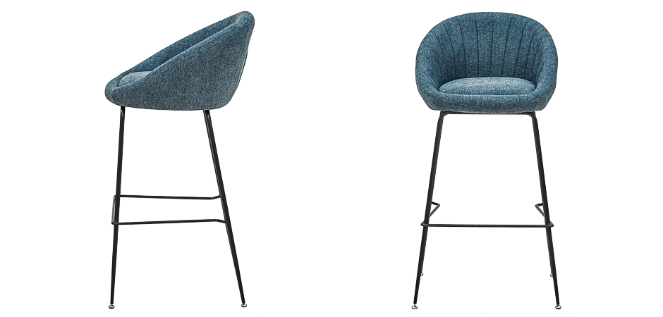 Барный стул Alberto Bar Stool Blue - фото №1