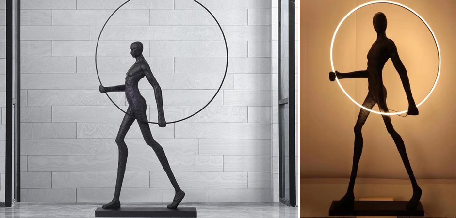 Торшер Man carries light circle Торшер Man carries light circle - Loft-Concept в Тюмени