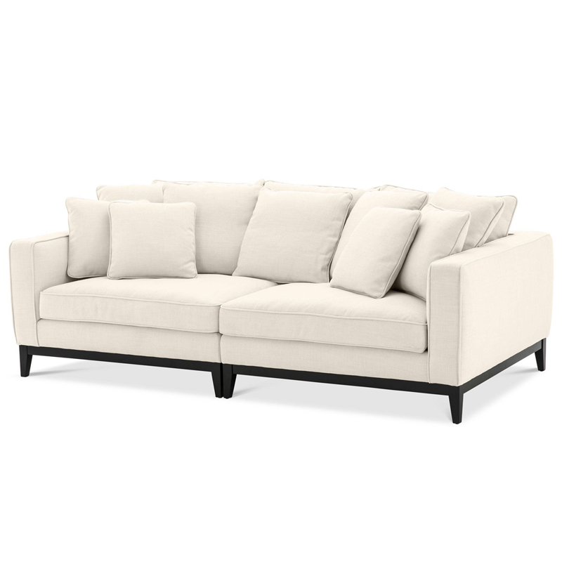 Диван Eichholtz Sofa Principe Бежевый Черный Диван Eichholtz Sofa Principe Бежевый Черный в Тюмени | Loft Concept