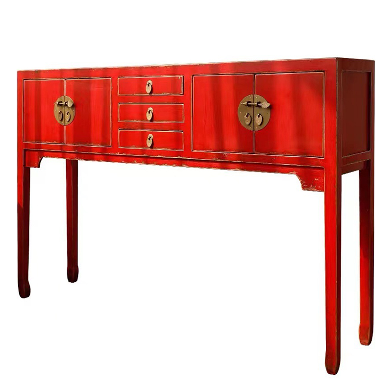 Красная Консоль в Китайском Стиле Red Console Chinese Красный Красная Консоль в Китайском Стиле Red Console Chinese Красный в Тюмени | Loft Concept