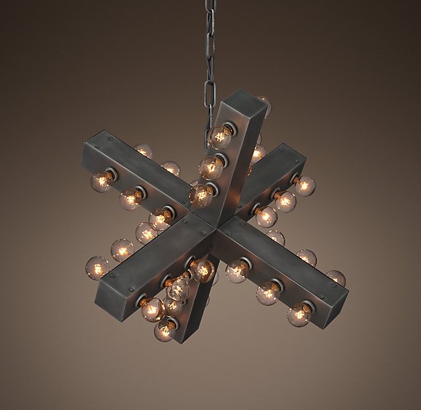 Люстра Nero Chandelier 56 Черный в Тюмени | Loft Concept 
