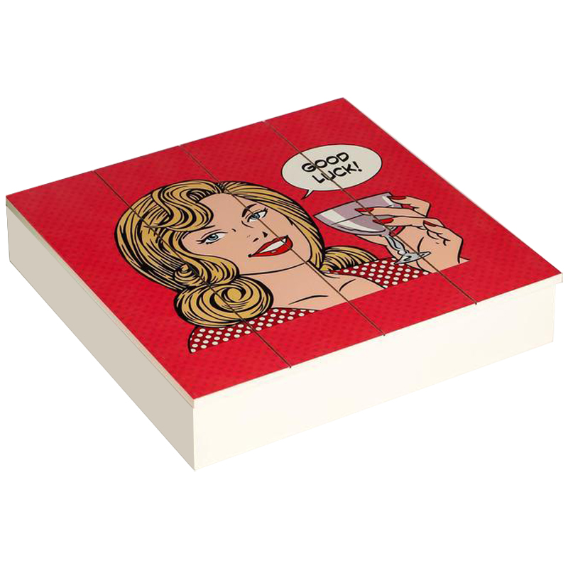 Шкатулка Pop Art Girl red Красный Белый Шкатулка Pop Art Girl red Красный Белый в Тюмени | Loft Concept
