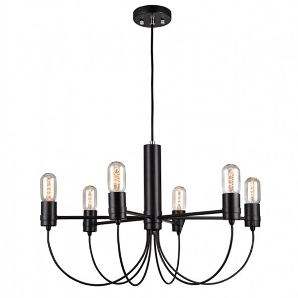 Люстра Loft Bars Fountain Chandelier 6 Черный Люстра Loft Bars Fountain Chandelier 6 Черный в Тюмени | Loft Concept