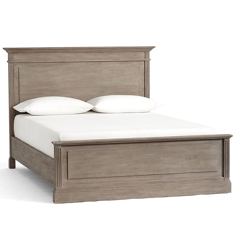 Кровать Benjamin Bed Белый Бежево-серый Кровать Benjamin Bed Белый Бежево-серый в Тюмени | Loft Concept