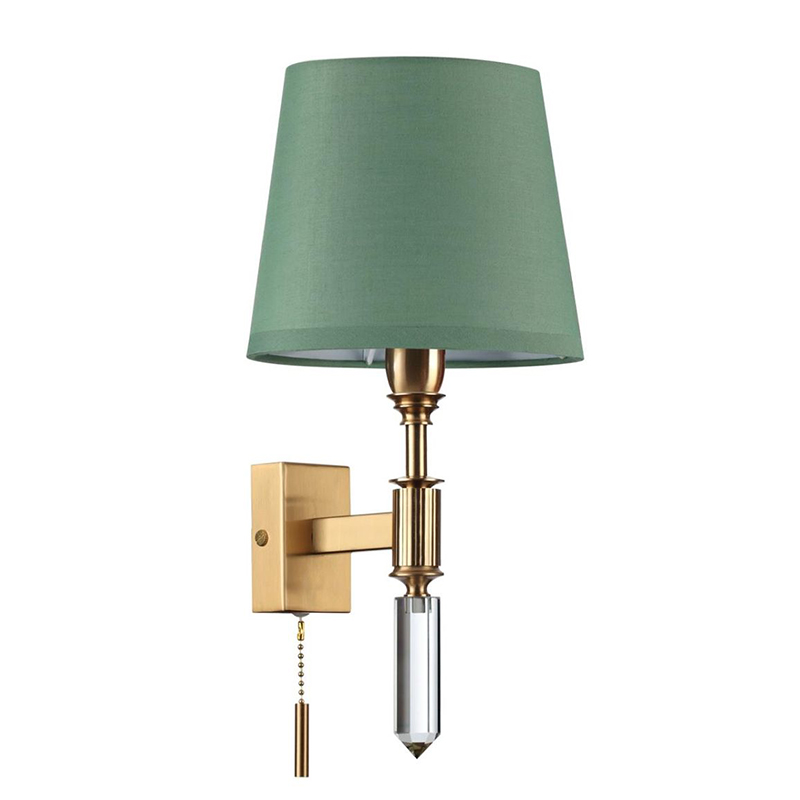 Бра Ramona Green Wall Lamp Бронза Зеленый Бра Ramona Green Wall Lamp Бронза Зеленый в Тюмени | Loft Concept