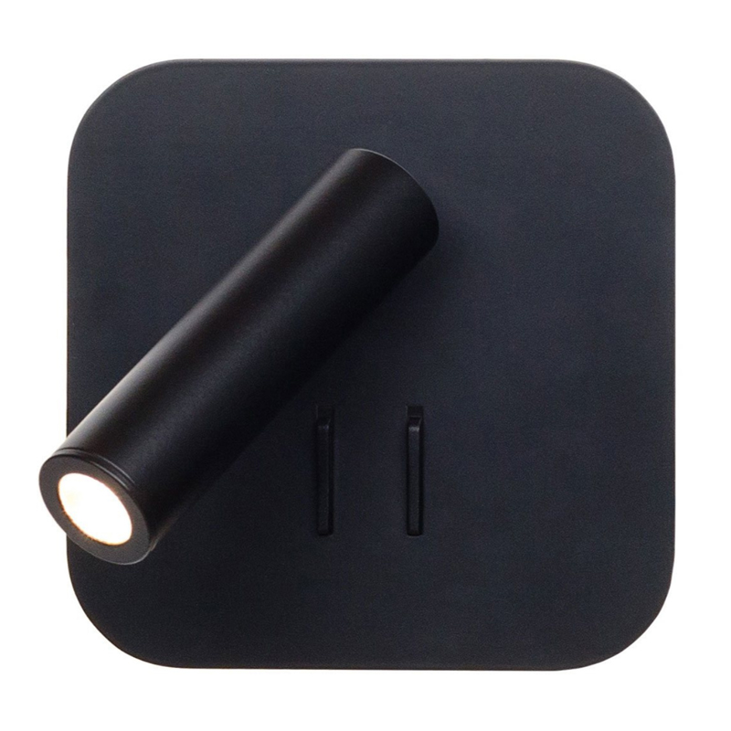 Настенный спот Black Square Spot Wall Lamp Черный Настенный спот Black Square Spot Wall Lamp Черный в Тюмени | Loft Concept