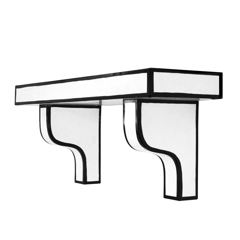 Полка Seletti Cut & Paste 60 см Белый Черный Полка Seletti Cut & Paste 60 см Белый Черный в Тюмени | Loft Concept