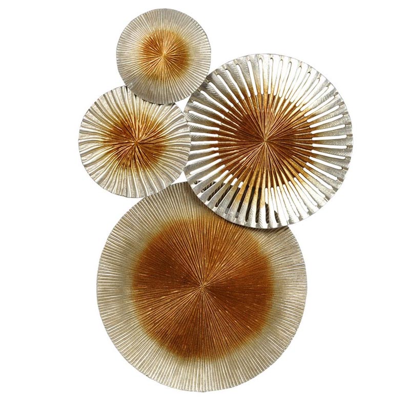 Арт-объект Apollo Silver and Gold Wall Plaque Disc gap 4 Золотой Серебряный Арт-объект Apollo Silver and Gold Wall Plaque Disc gap 4 Золотой Серебряный в Тюмени | Loft Concept